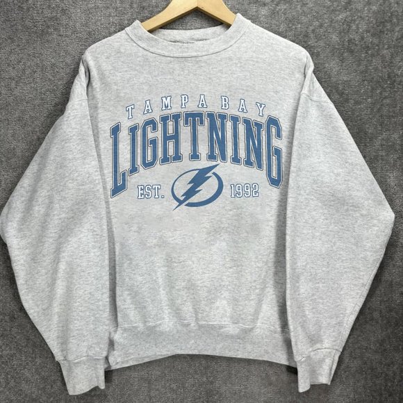 Tops Vintage Tampa Bay Lightning Hockey Sweatshirt Nhl Tampa Bay